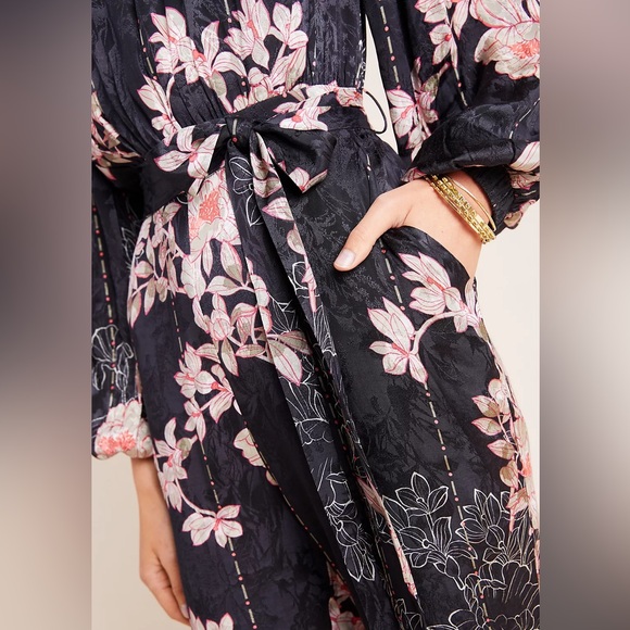 Anthropologie AUDRIA JACQUARD JUMPSUIT romper - Picture 7 of 7